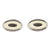 Ellipse Ivory Enamel British Made Cufflinks Front View | Bown of London